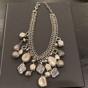 Chico’s Chunky Silver Statement Necklace
